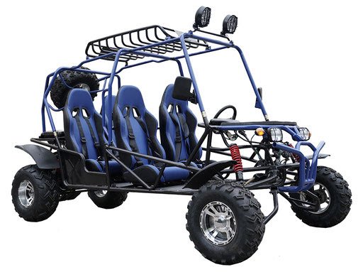 TK200GK-6A CARRIER - 4 seater, spare tire, Chrome Rims