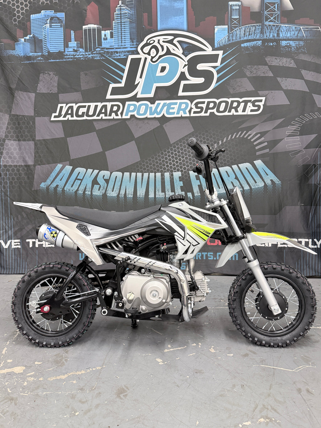 Thumpstar TSB-70 70cc Youth Dirt Bike – Automictic Off Road Motorcycle for Kids - side view