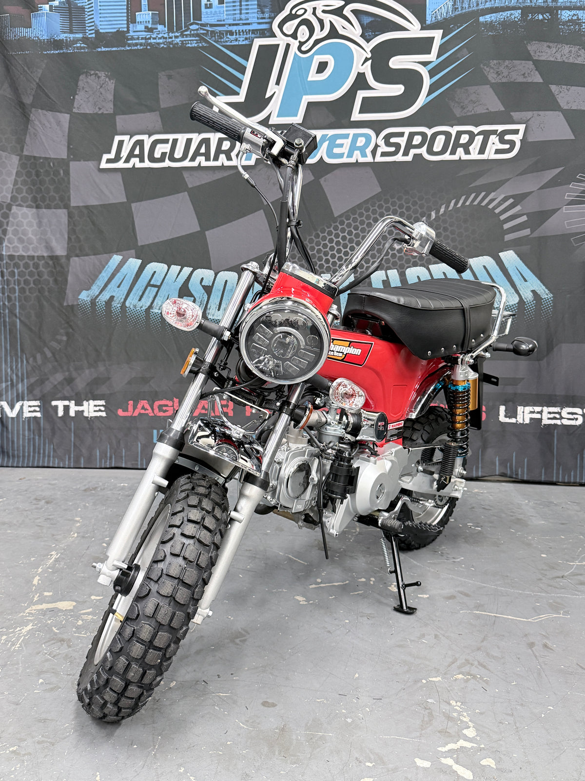 Champion LX 125cc Semi-Automatic Mini Street Motorcycle - Front view