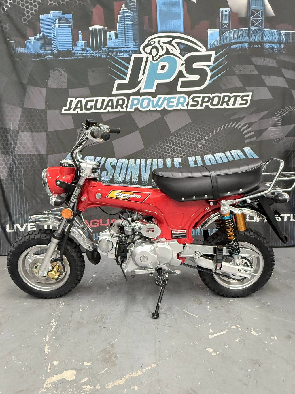 Champion LX 125cc Semi-Automatic Mini Street Motorcycle - Side view
