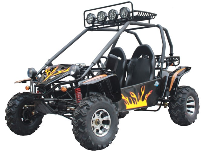 TK200GK-9A COMMANDER - BLACK STEEL RIMS - double chain