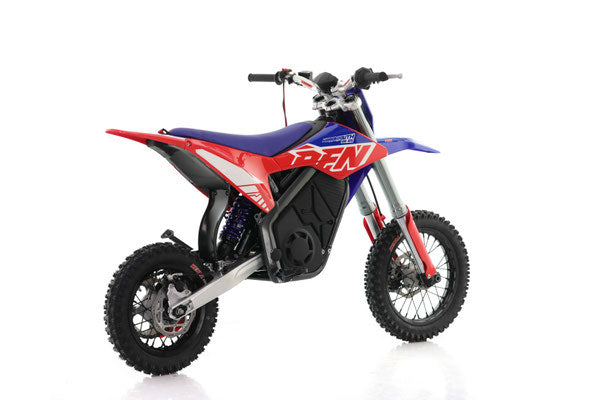RFN Warrior SX-E5 Youth Electric Dirt Bike – 48V Lithium Kids Off-Road Motocross Bike - REd back view