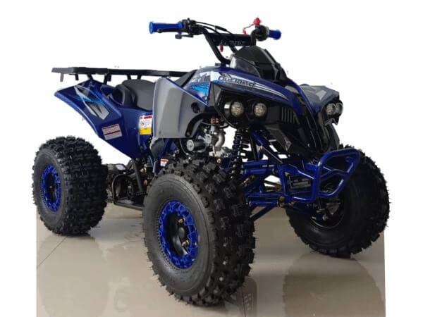 Blue and black Outland Max 125cc fully automatic ATV parked in Jacksonville, FL